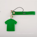 New custom printed PVC Jersey shape phone pendant